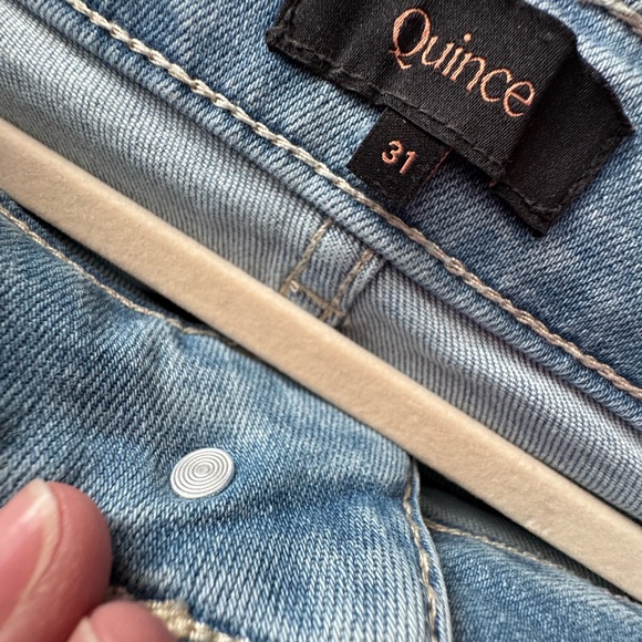 Quince Bella Stretch Patch Pocket Wide Leg Jeans - Size 31 - Picture 4 of 5